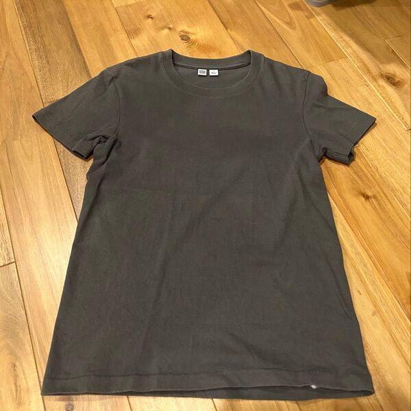 ユニクロU クルーネックTシャツ グレー レディース綿100% Sサイズ used