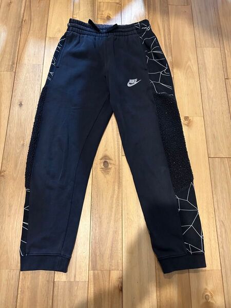 NIKE ナイキ ロングパンツ 長ズボン 黒 used 綿80% 145cm