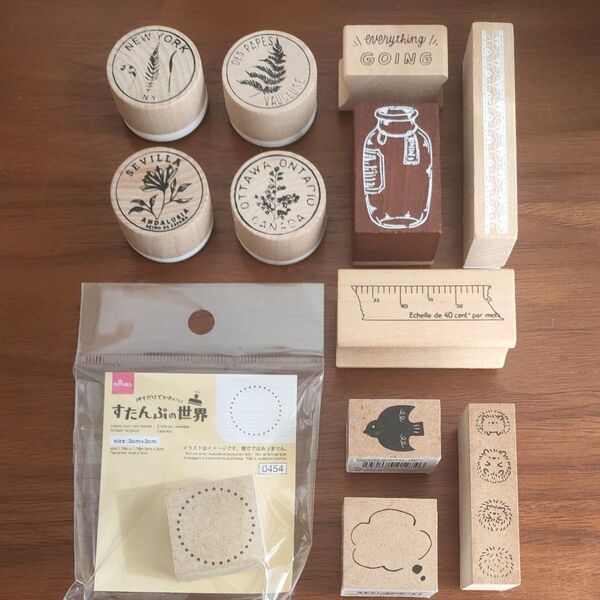 木製スタンプセット すたんぷの世界 他