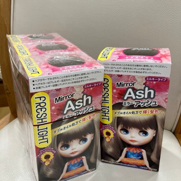 フレッシュライト ミルキーヘアカラー ミラーアッシュ(医薬部外品)4個セット