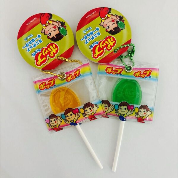 タイトー限定 ペコちゃんポップキャンディ ミニチュアキーホルダーVer.2