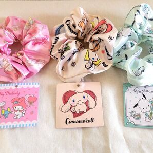 サンリオ シュシュ ver.15 3点セット マイメロディ シナモロール ポチャッコ