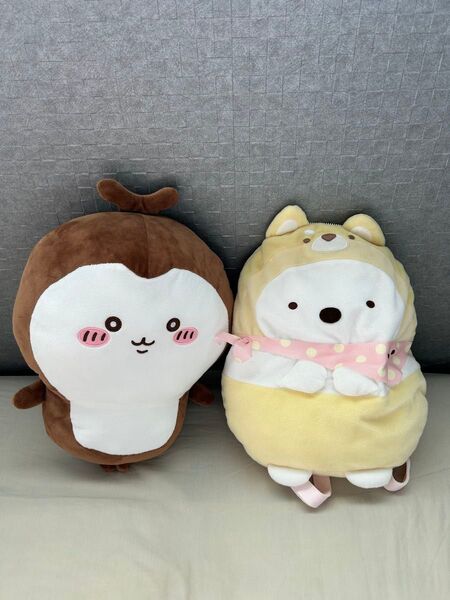 すみっこぐらし しろくま カブトムシ ぬいぐるみ リュック 2体セット