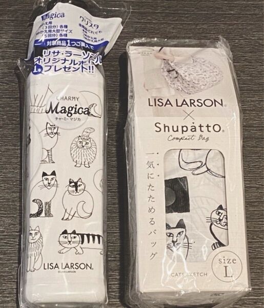 宅急便送料込★新品未使用★リサラーソンシュパットエコバッグ&台所用洗剤ボトル