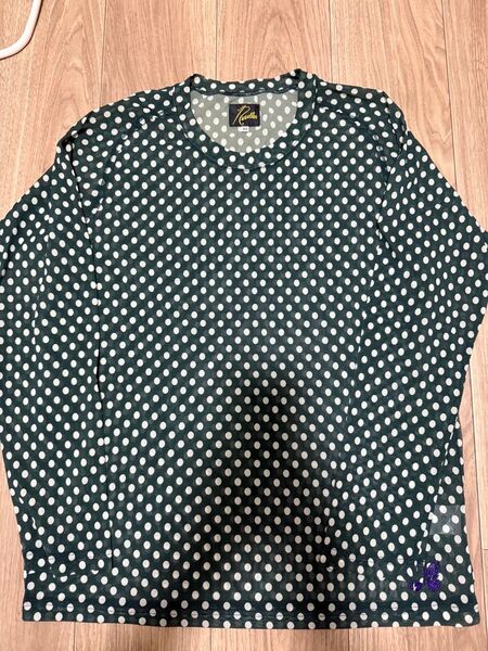 NEEDLES シースルーカットソー 長袖Tシャツ ネペンテス ニードルス XS 水玉 ドット nepenthes カットソー