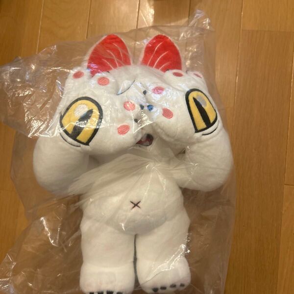 ジゴクネコ おにぎり ぬいぐるみ 新品 白 にぎるちゃん GRAPE BRAIN