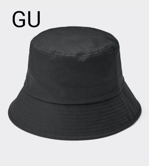 GU☆ジーユー☆バケットハット☆ブラック☆UVカット☆55cm☆56cm☆57cm☆58cm☆帽子