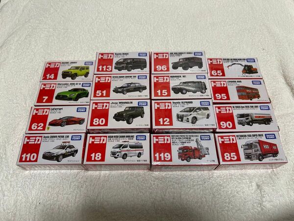 トミカ16台 未開封シュリンク品