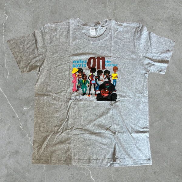 Miles Davis Tシャツ L 新品 On The Corner グレー マイルスデイビス jazz t-shirt fun