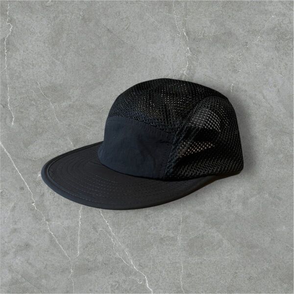 5パネルメッシュジェットキャップ 新品 UL 5panel cap ブラック jet mesh black 黒 ブラック フ