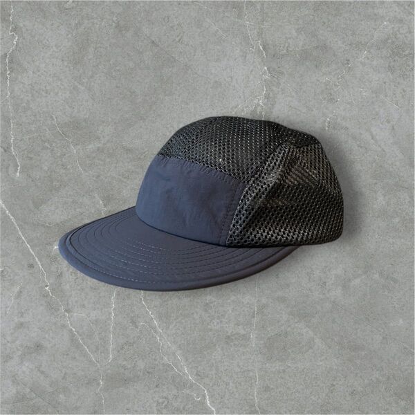 5パネルメッシュジェットキャップ 新品 UL 5panel cap グレー jet mesh gray フリーサイズ 無地デザイン