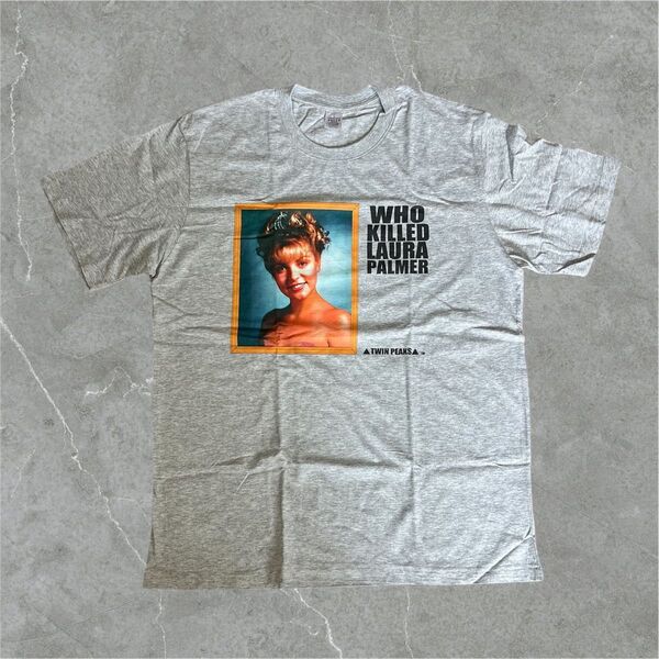 TWIN PEAKS ツインピークス Tシャツ L 新品 David Lynch グレー gray new t-shirt 半袖