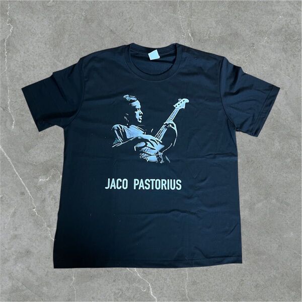 JACO PASTORIUS Tシャツ L 新品 black ブラック new ジャコパストリアス jazz bassist f