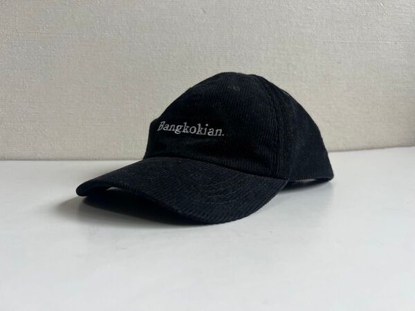 Bangkokian ベースボールキャップ ブラック コーデュロイ 美品 黒 black cap corduroy フリーサイズ