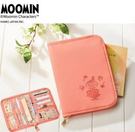 【新品】ムーミン リトルミイ お薬手帳ケース ピンク 母子手帳 通帳ケース マルチケース 診察券ケース
