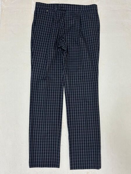 【美品】LANVIN SPORT ランバンスポール ゴルフ チェック柄パンツ