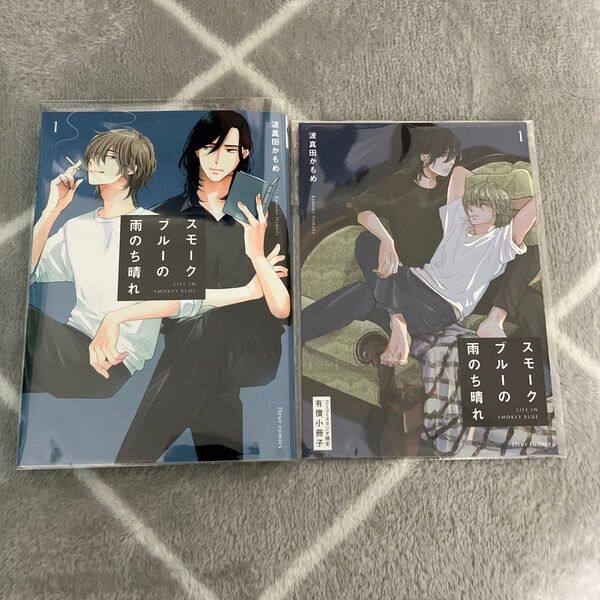 スモークブルーの雨のち晴れ 波真田かもめ コミコミ BL マンガ特典セット