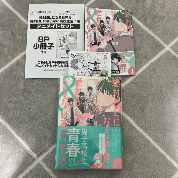 絶対BLになる世界&絶対BLにならない高校生活 BLマンガ特典セット アニメイト