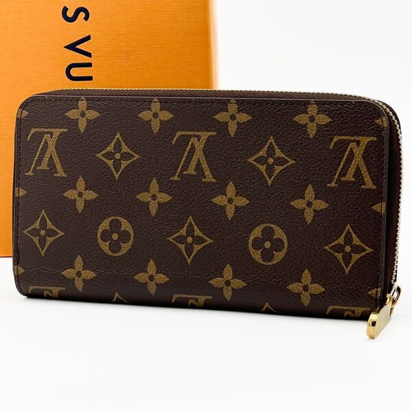 使用わずか 新型 ICチップ搭載 LOUIS VUITTON ルイヴィトン モノグラム ジッピーウォレット ラウンド 長財布