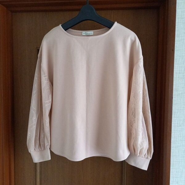 カットソー 長袖 earth music&ecology ピンクベージュ