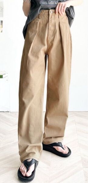 クラシカルエルフ ハイウエストワイドデニムパンツ