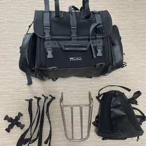 MOTOFIZZ ツーリングバッグ MFK-101 リアキャリア ミニバッグ セット