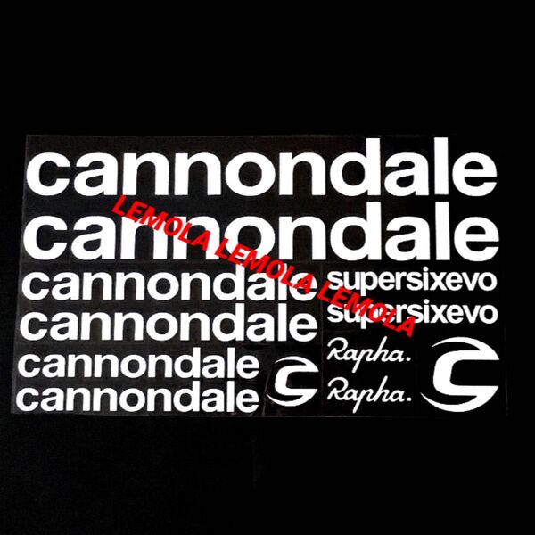 NEW cannondale supersixevoフレームステッカー 反射白銀