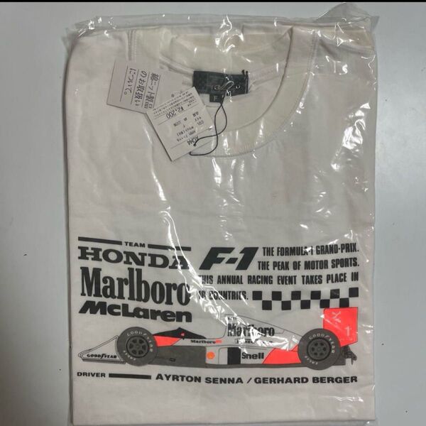 HONDA marlboro F1 Tシャツ ビンテージ デッドストック アイルトン・セナ レーシング