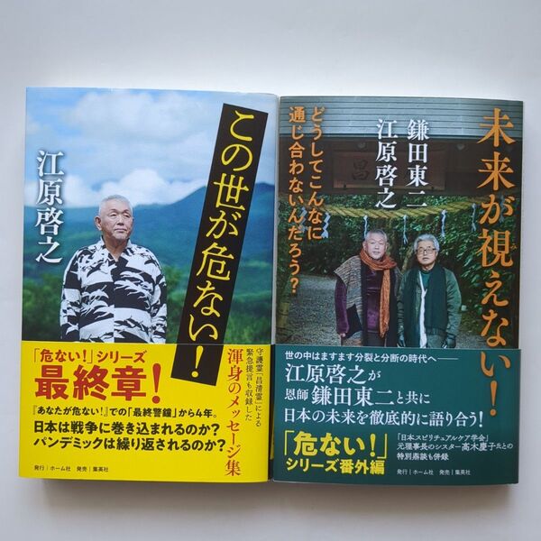 2冊セット 未来が視えない! どうしてこんなに通じ合わないんだろう? 江原啓之/著 鎌田東二/著 この世が危ない!