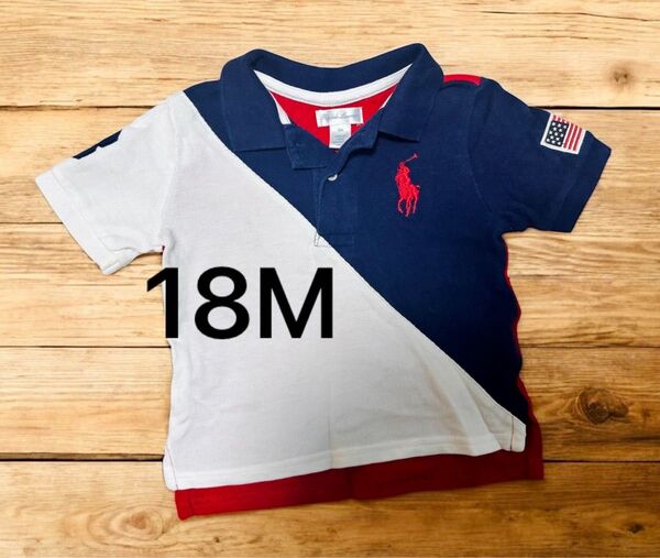 Ralph Lauren ポロシャツ キッズ トリコロール 18M