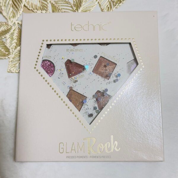 新品★Technic テクニック アイシャドウパレット16色《GLAM ROCK》ブラウン系ラメ入り 可愛い かわいい
