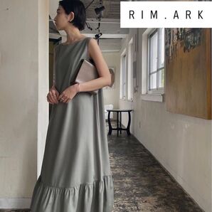 完売商品【RIM.ARK】Boat neck summer dress ロングワンピース