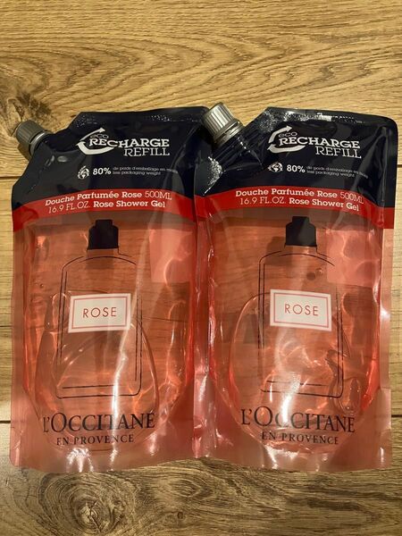 ロクシタン ローズ シャワージェル (レフィル) 500ml 2本セット OCCITANE