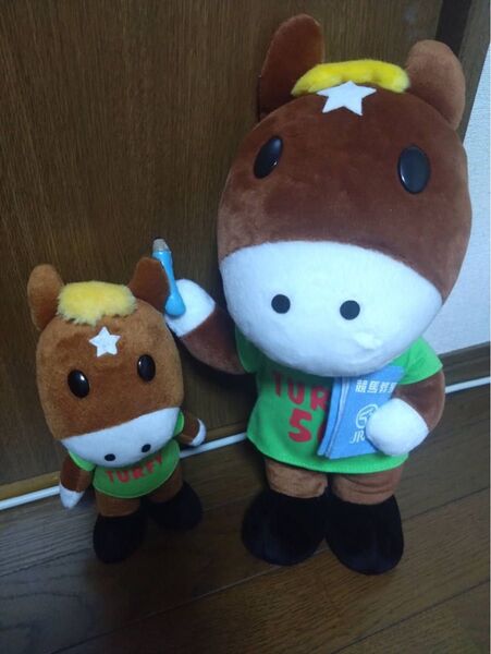 非売品 JRA競馬教室 ターフィーぬいぐるみ 大 小 2体