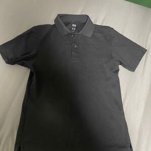 UNIQLOユニクロ United Athle ユナイテッドアスレ 半袖 ポロシャツ 鹿子 ドライ 黒 白 S 2枚セット
