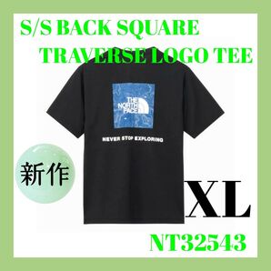 ◆新品◆ THE NORTH FACE【バックスクエア トラバースロゴ T】ブラック XL 新作