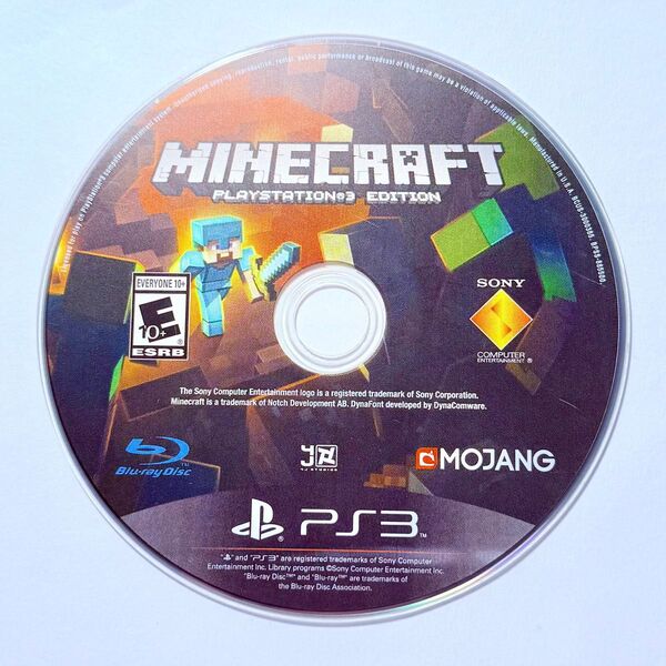 PS3 MINECRAFT PLAYSTATION3 EDITION 海外版 ディスクのみ