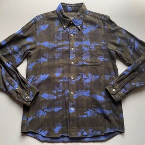 SOPHNET ブロックチェック 迷彩 ネルシャツ Mサイズ 美品