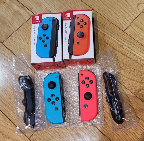 ニンテンドースイッチ ジョイコン ネオンレッド ネオンブルー 美品