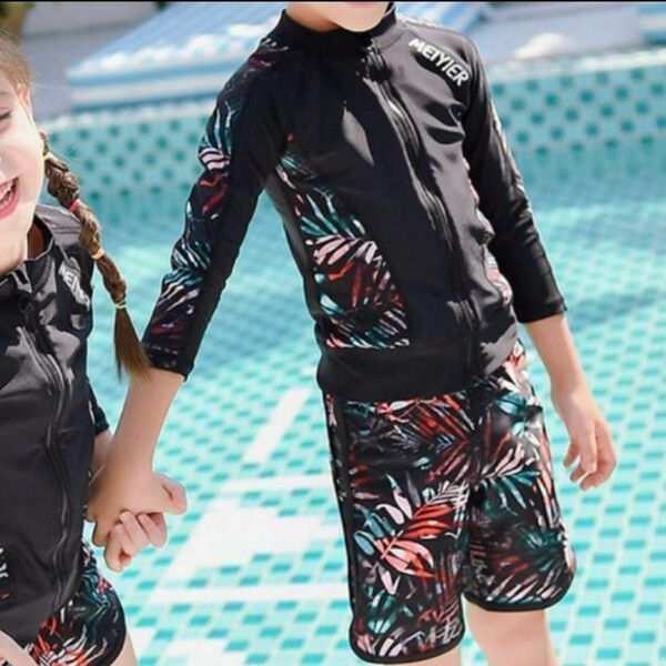 キッズ 男の子 130cm 140cm ラッシュガード 2点セット 水着 3XL