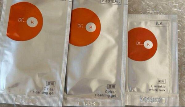ドクターケイ 薬用Cクリア クレンジングジェル リンクル ホワイトミルク 乳液 3包 セット サンプル