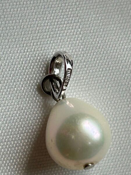 SILVER刻印入り パール ペンダントトップ