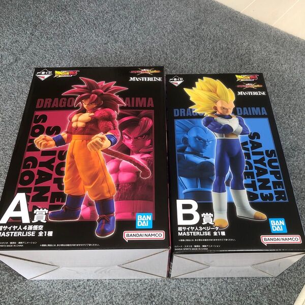 ドラゴンボール一番くじ VSオムニバスCROSS A賞 孫悟空 & B賞 ベジータ MASTERLISE 2体セット 新品未開封