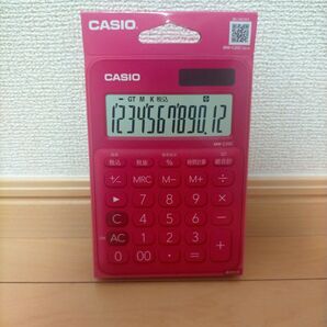 カシオ カラフル電卓 MW-C20C-RD-N ビビッドピンク