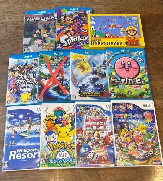中古 任天堂 WiiU Wiiソフト スマッシュブラザーズ マインクラフト マリオメーカー スプラトゥーン その他