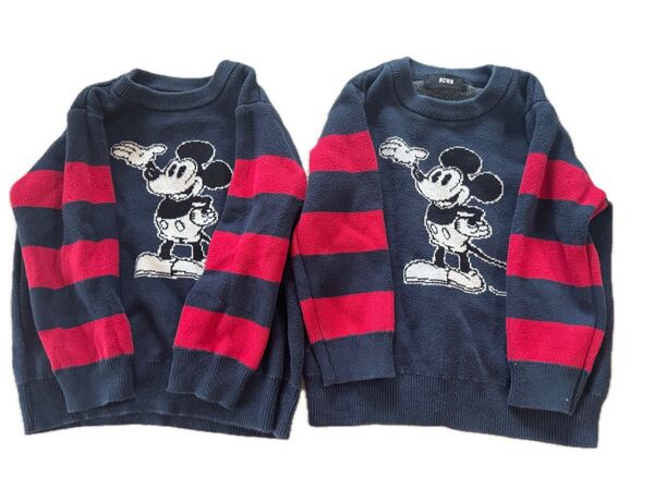 ロデオクラウンズ ミッキーマウス キッズセーター キッズニット 長袖 子供服 RODEO CROWNS ニット セーター