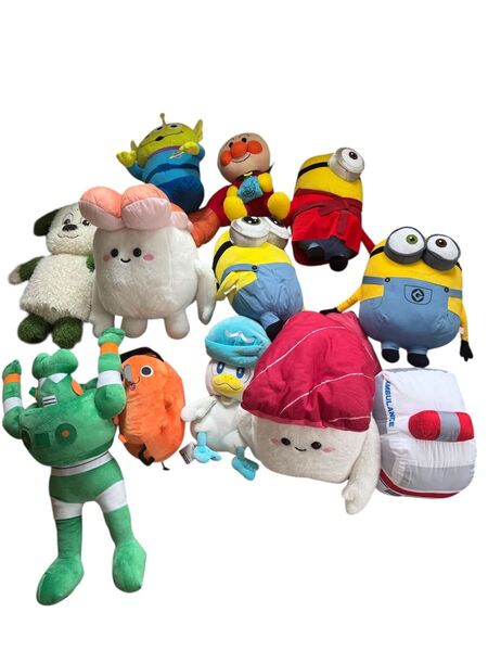 ぬいぐるみ ポケモン ミニオン アンパンマン わんわん トミカ スシ だっこずし マグロ サーモン クレヨンしんちゃん