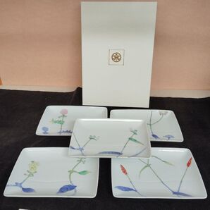 新品 たち吉 五草花 長角皿 大特価 特売 和食器 食器 大皿 鉢 取り皿 取箸 小鉢 陶器 お皿 安い SALE セール お得