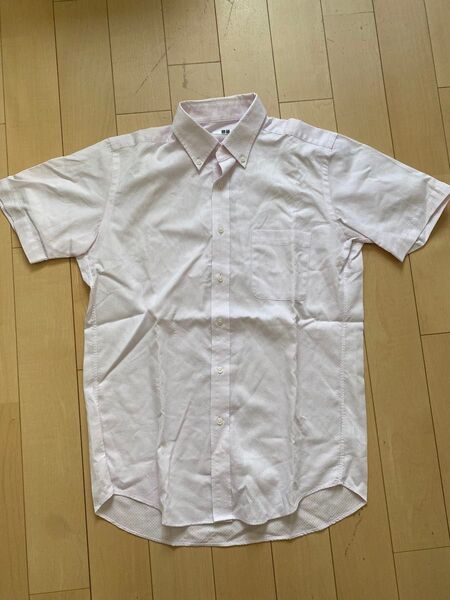 半袖シャツ ピンク ボタンダウン 半袖シャツ UNIQLO ユニクロ サイズM