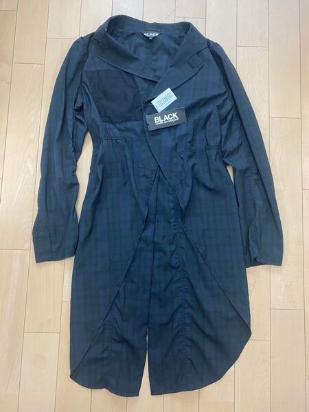 スプリングコート ロングコート 春ジャケット BLACK COMME des GARCONS サイズXL 新品 未使用 生地薄い